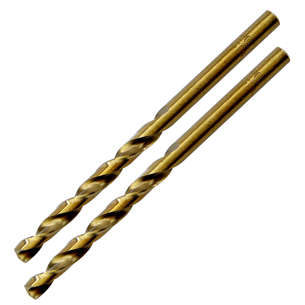 5.0mm x 86mm Cobalt Ground Jobber Drill Pack of 2